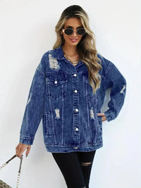 Waterproof & Lined Oversized Women's Denim Jacket – Talia