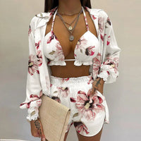 Stijlvolle 3-delige zomeroutfit voor strand en zwembad - TropenGlow
