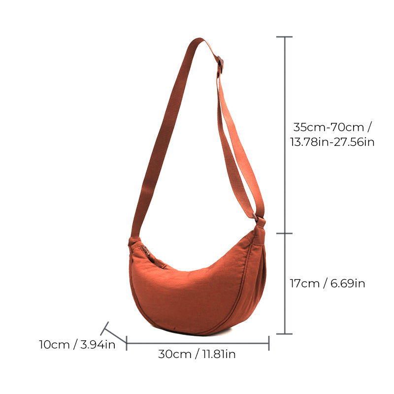 Stijlvolle Half Moon Crossbody Bag - Luna