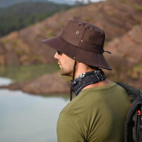 Wodoodporny outdoorowy kapelusz typu bucket z ochroną UV – ShieldFlex Pro