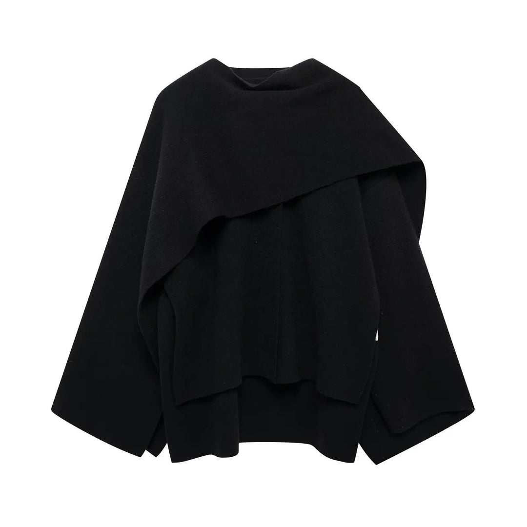 Stylish Women's Winter Poncho - Ella