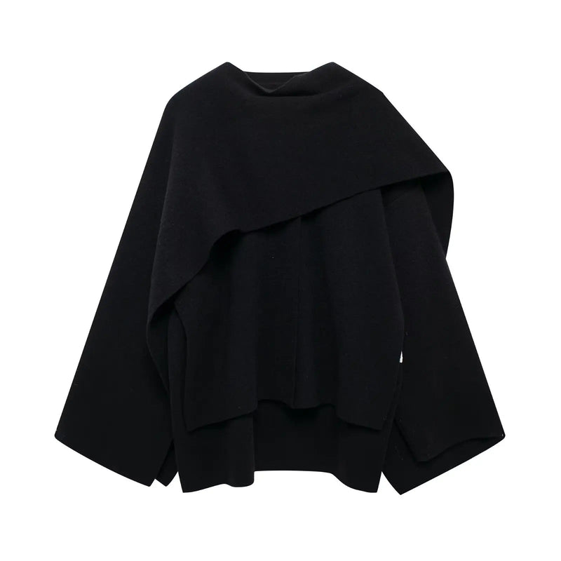 Stylish Women's Winter Poncho - Ella