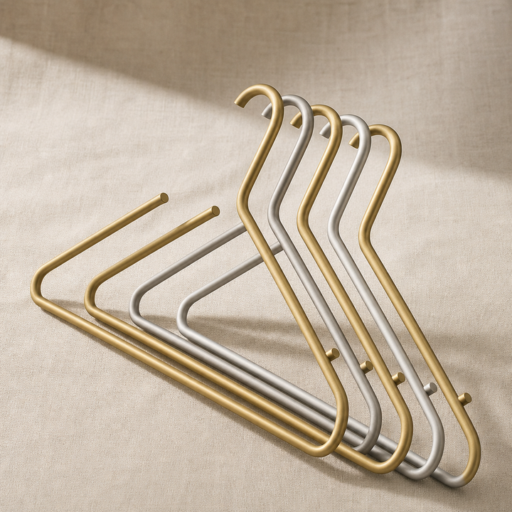 Massieve Matte Kledinghangers – Set van 5 – Vestara — hero