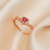 Red Crystal Love Ring - Scarlett