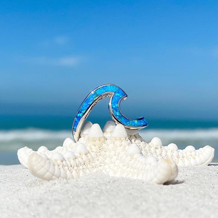 Zilveren Zee Golf Ring - Ondina