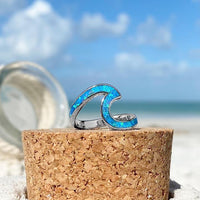 Zilveren Zee Golf Ring - Ondina