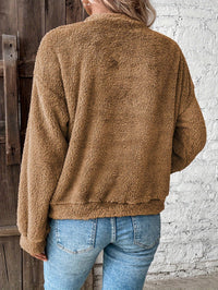 Comfortable Teddy Pullover Sweatshirt - Livia