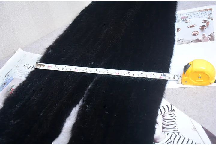 Sammy Jackson™ Knitted Scarf | Warm and stylish mink fur scarf