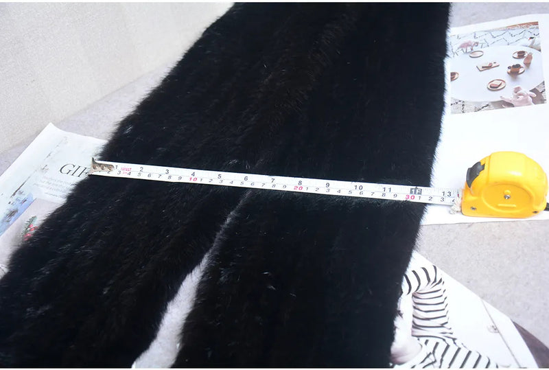 Sammy Jackson™ Knitted Scarf | Warm and stylish mink fur scarf