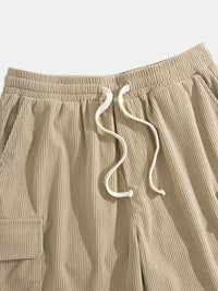 Trendy Beige Corduroy Cargo Zomerbroek – Tobias