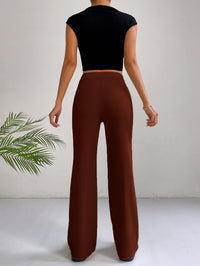 Trendy High-Waisted Pleated Women's Pants - Emilia
