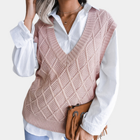 Angeza - Modny sweter damski z dzianiny
