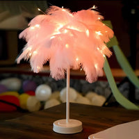 Atmospheric Feather Palm Tree Lamp - LumaPalm