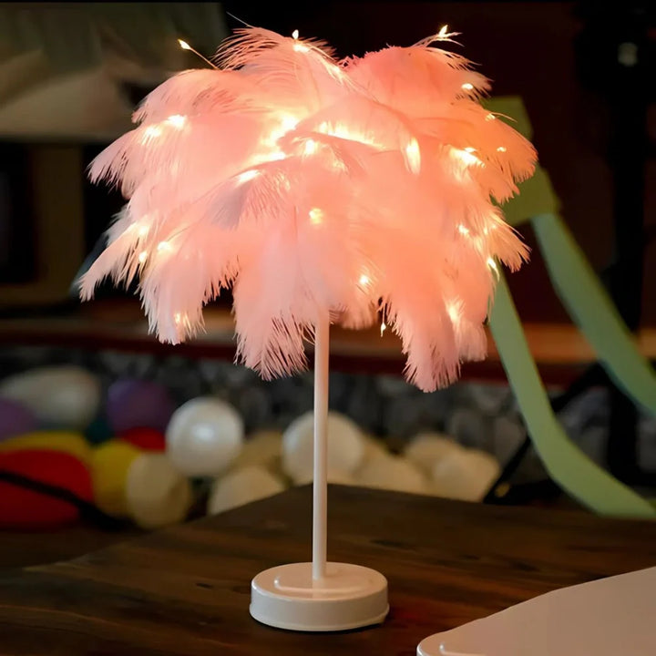 Atmospheric Feather Palm Tree Lamp - LumaPalm