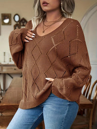 Oversized Dames Gebreide Trui in Plus Size – Marietta