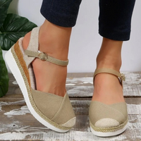 Women's Sandals with Buckle Closure and Closed Toe – Isabelle