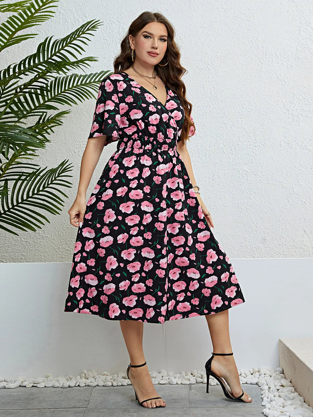 Sammy Jackson™ Meredith Plus-Size Dress | Summer & Cheerful