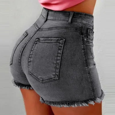 Sammy Jackson™ Zelie Krótkie Spodnie Plus Size | Denim i Casual