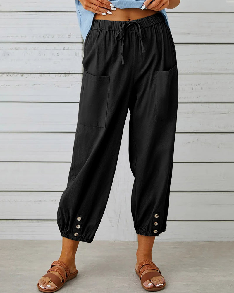 High-Waisted Women's Pants - Olivia