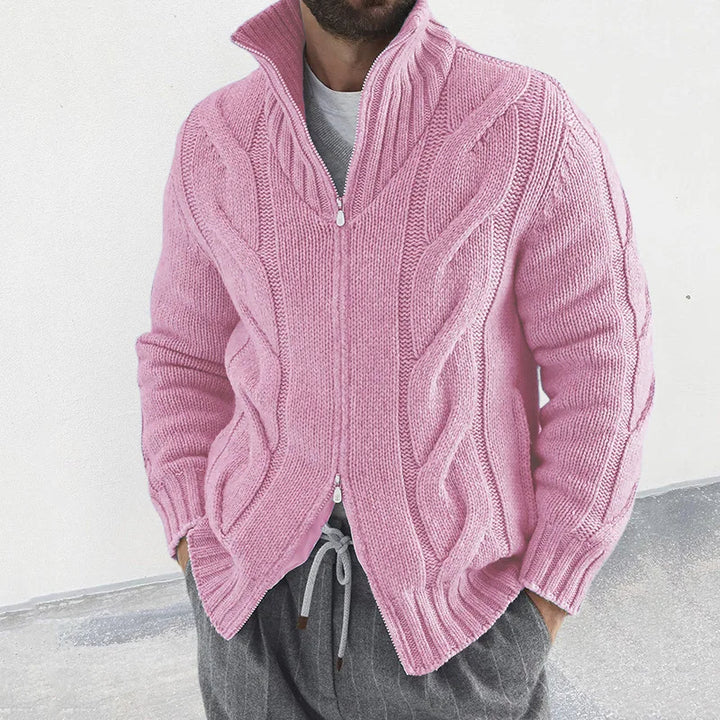 Sammy Jackson™ Sven Vest | Knitted vest with high collar and zipper