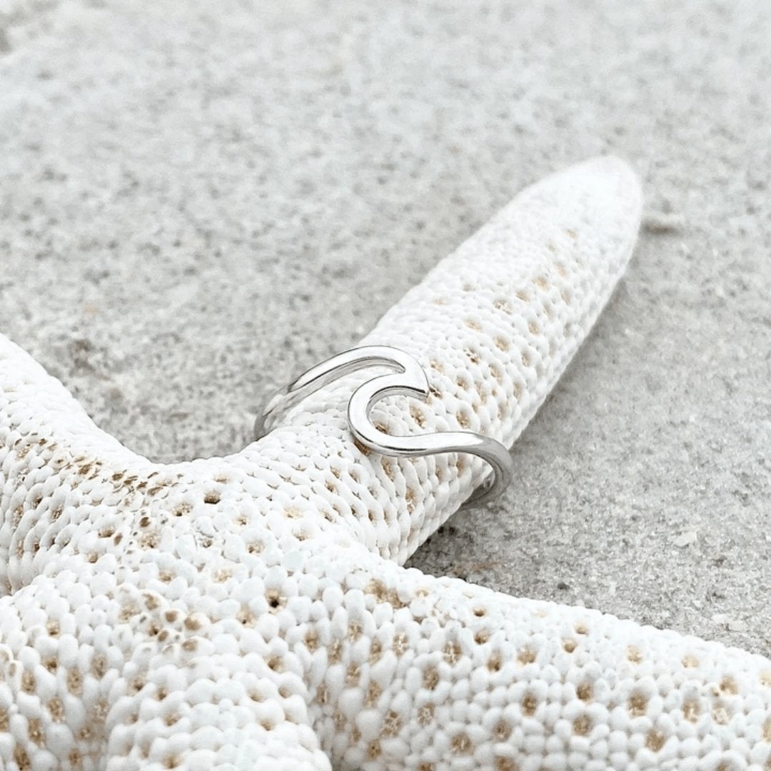 Silver Sea Wave Ring - Maris