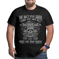 Sammy Jackson™ Full Throttle Motorshirt | Koszulka vintage w rozmiarze plus
