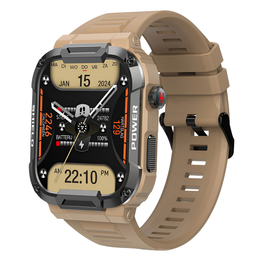 Rugged Men's Smartwatch - IronPulse X1