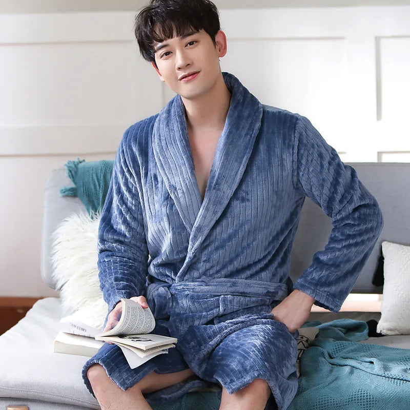 Sammy Jackson™ SnuggleUp Badjas | Fleecebadjas voor mannen