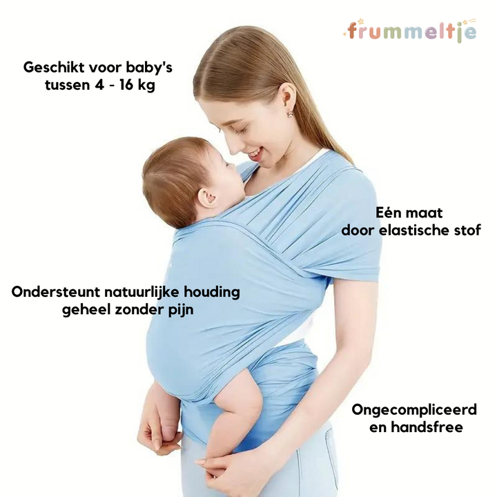 Back-Supporting Baby Wrap Carrier - CuddleWrap