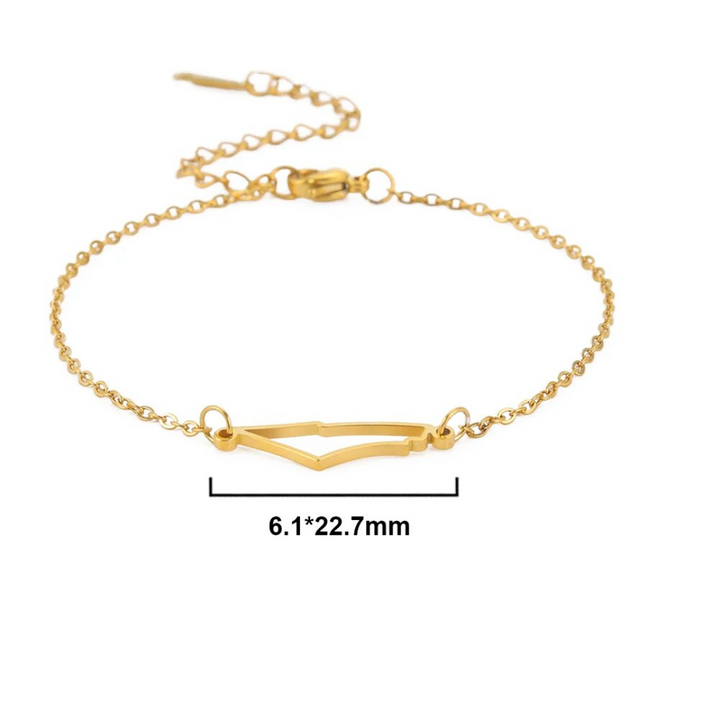 Gold Bracelet of Hope - Aurora