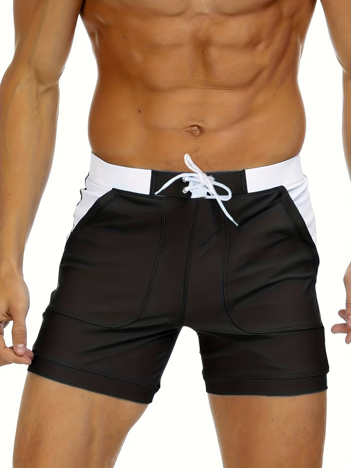 Quick-drying men's swim shorts with breathable design – Elias
