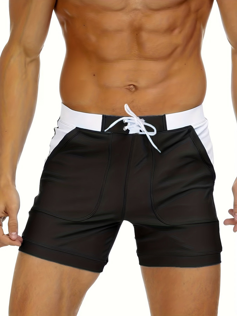 Quick-drying men's swim shorts with breathable design – Elias