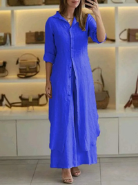 Two-piece women's summer set made of linen – Amaya