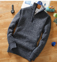 Sweter Sammy Jackson™ Bart | Wełniany sweter z półzamkiem