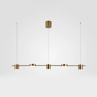 Nowoczesna aluminiowa lampa wisząca - AuraDrum