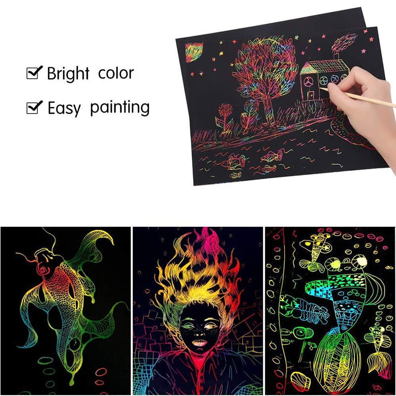 Scratch Card Set with Magical Rainbow Colors - ColorBurst