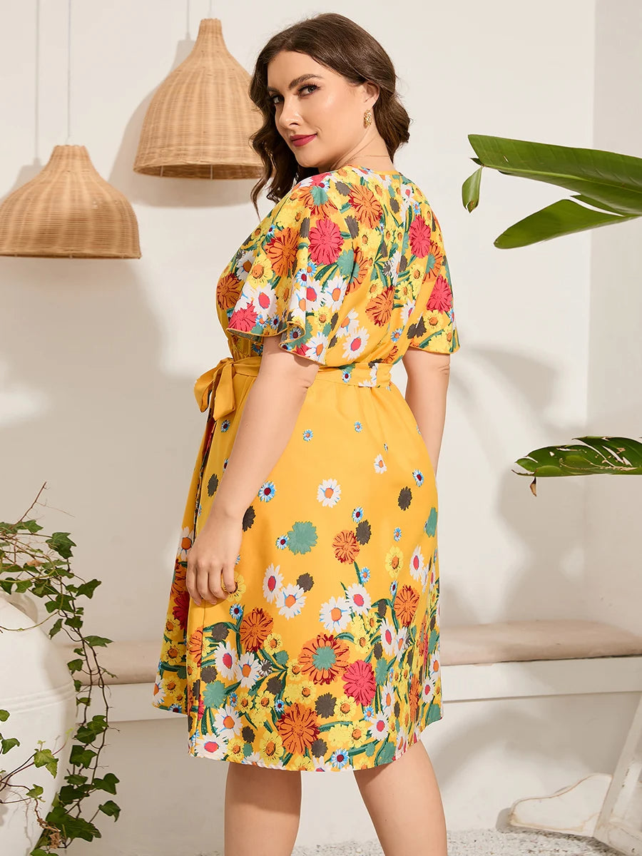 Sammy Jackson™ Sally Midi Dress | Cheerful & Trendy