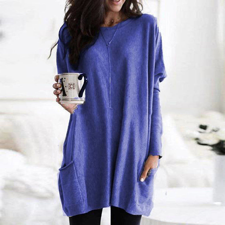 Oversized Women's Sweater with Pockets – Yara