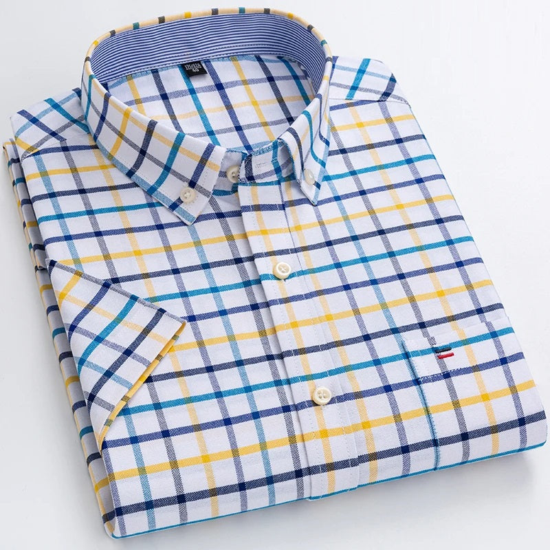 Sammy Jackson™ Stan Plus Size Overhemd | Geruit & Trendy
