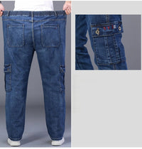Sammy Jackson™ Winterjeans | Warme plus size spijkerbroek met meerdere zakken