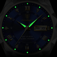 Stijlvol Herenhorloge in Roestvrij Staal - LumiSteel