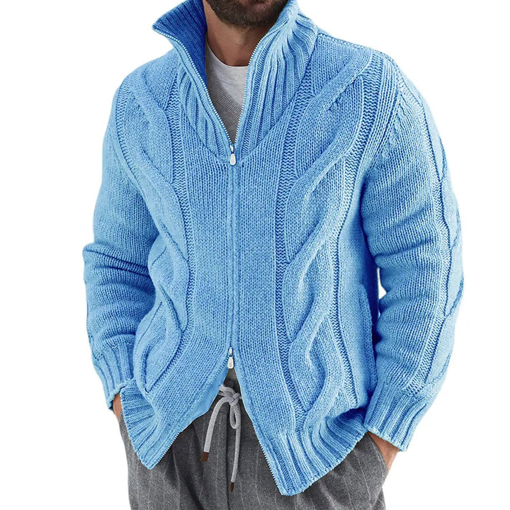 Sammy Jackson™ Sven Vest | Knitted vest with high collar and zipper