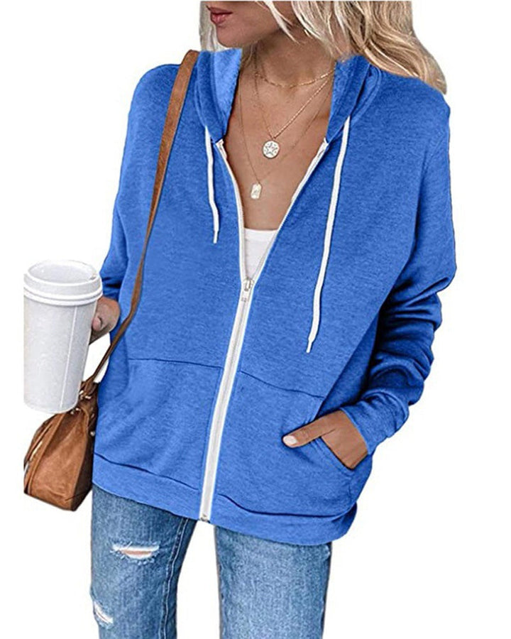 Solid Women's Cardigan with Pockets - Emma