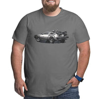 Sammy Jackson™ Back To The Future Delorean T-Shirt | Plus size T-shirt