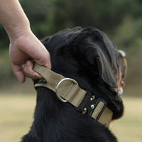 Tactische Hondenhalsband met Handvat - PowerGrip
