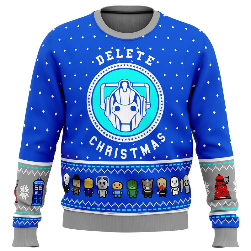 Sammy Jackson™ Tardis Sweater | The Christmas sweater for Whovians!