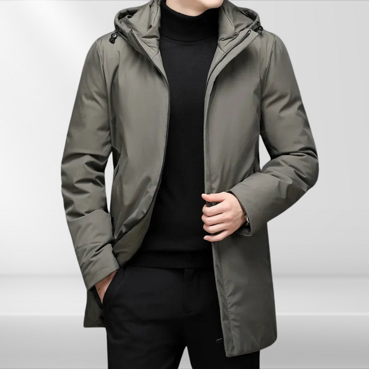 Classic men's coat with down filling – Matteo