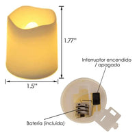 Zestaw 24 LED Bezpłomieniowych Świeczek - GlowFlicker