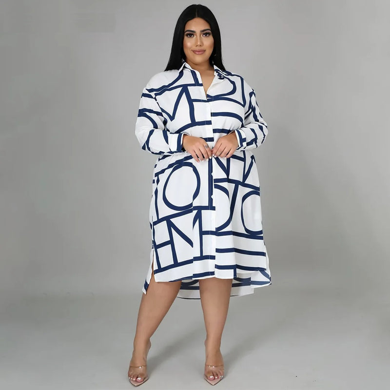 Sammy Jackson™ Georgia Plus-Size Jurk | Casual & Uniek