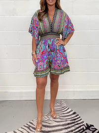 Sammy Jackson™ Odette Plus Size Playsuit | Vintage & Stijlvol